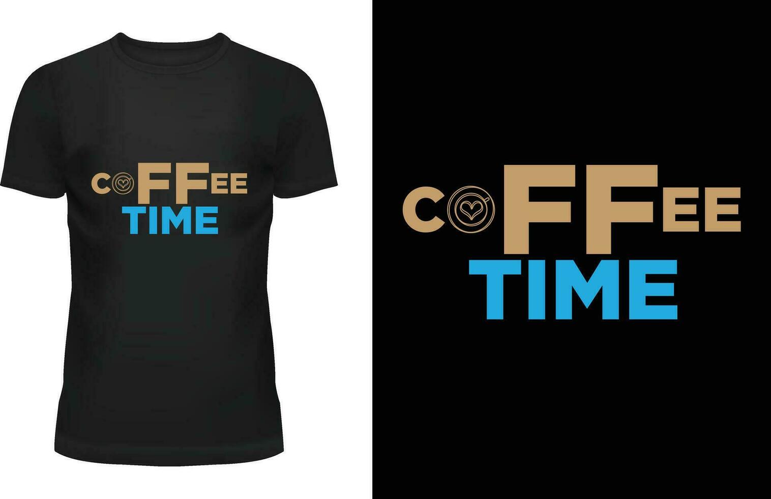 Kaffee-T-Shirt-Design vektor