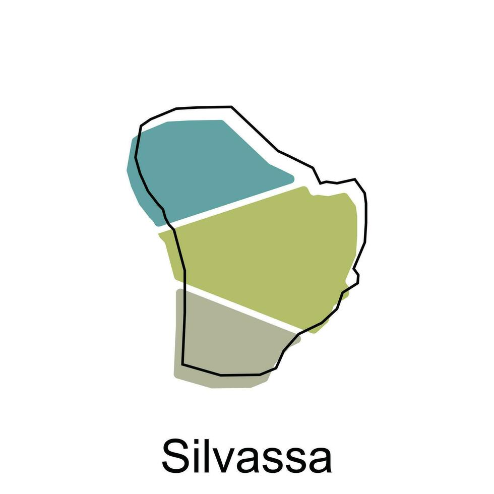 Silvasa Karte. Vektor Karte von das Indien Land. Grenzen von zum Ihre Infografik. Vektor Illustration Design Vorlage