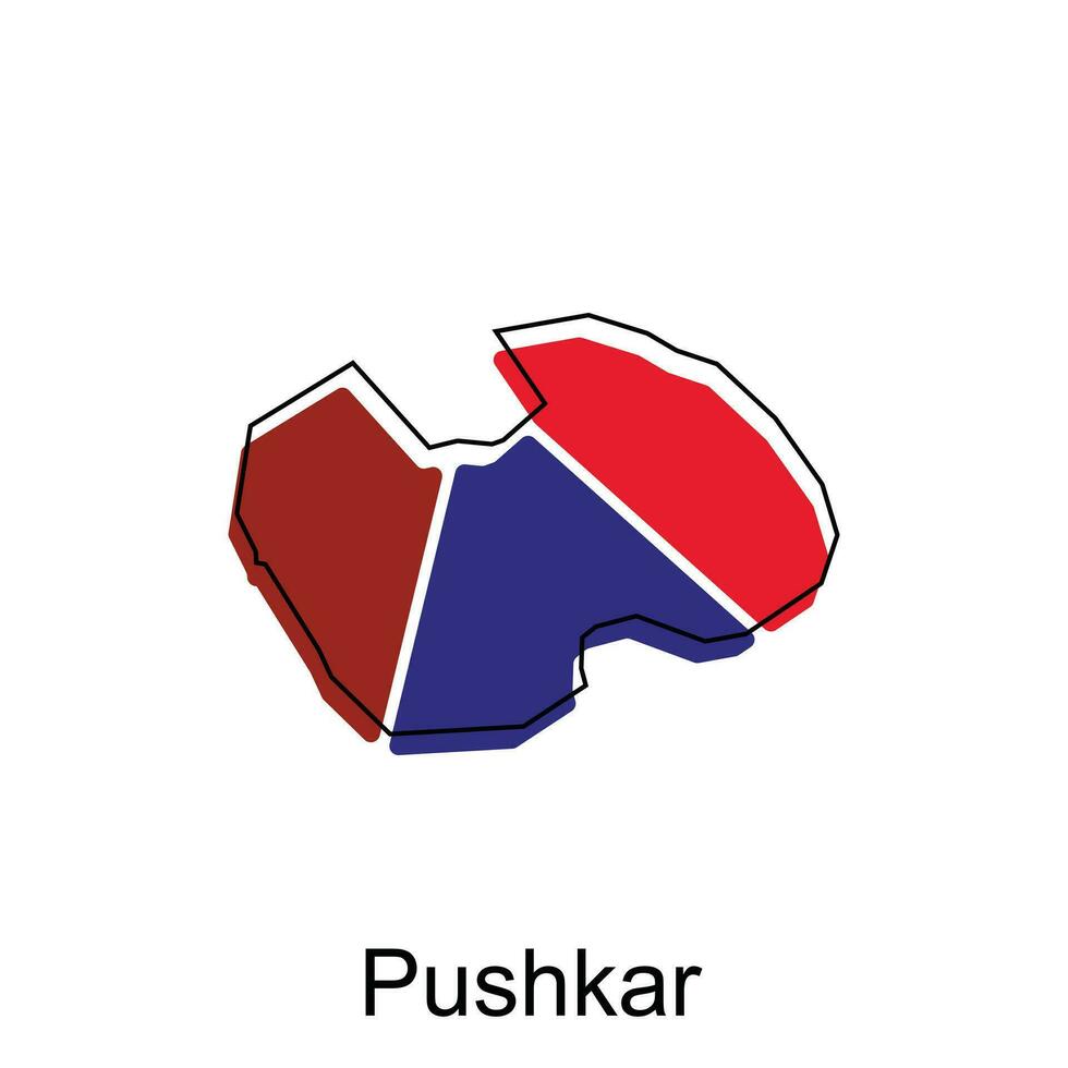 Karte von Pushkar modern Umriss, hoch detailliert Vektor Illustration Design Vorlage, geeignet zum Ihre Unternehmen