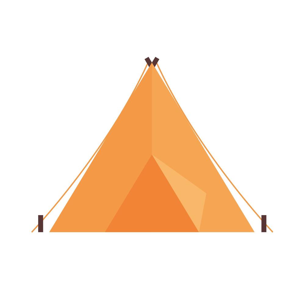 tält camping ikon vektor