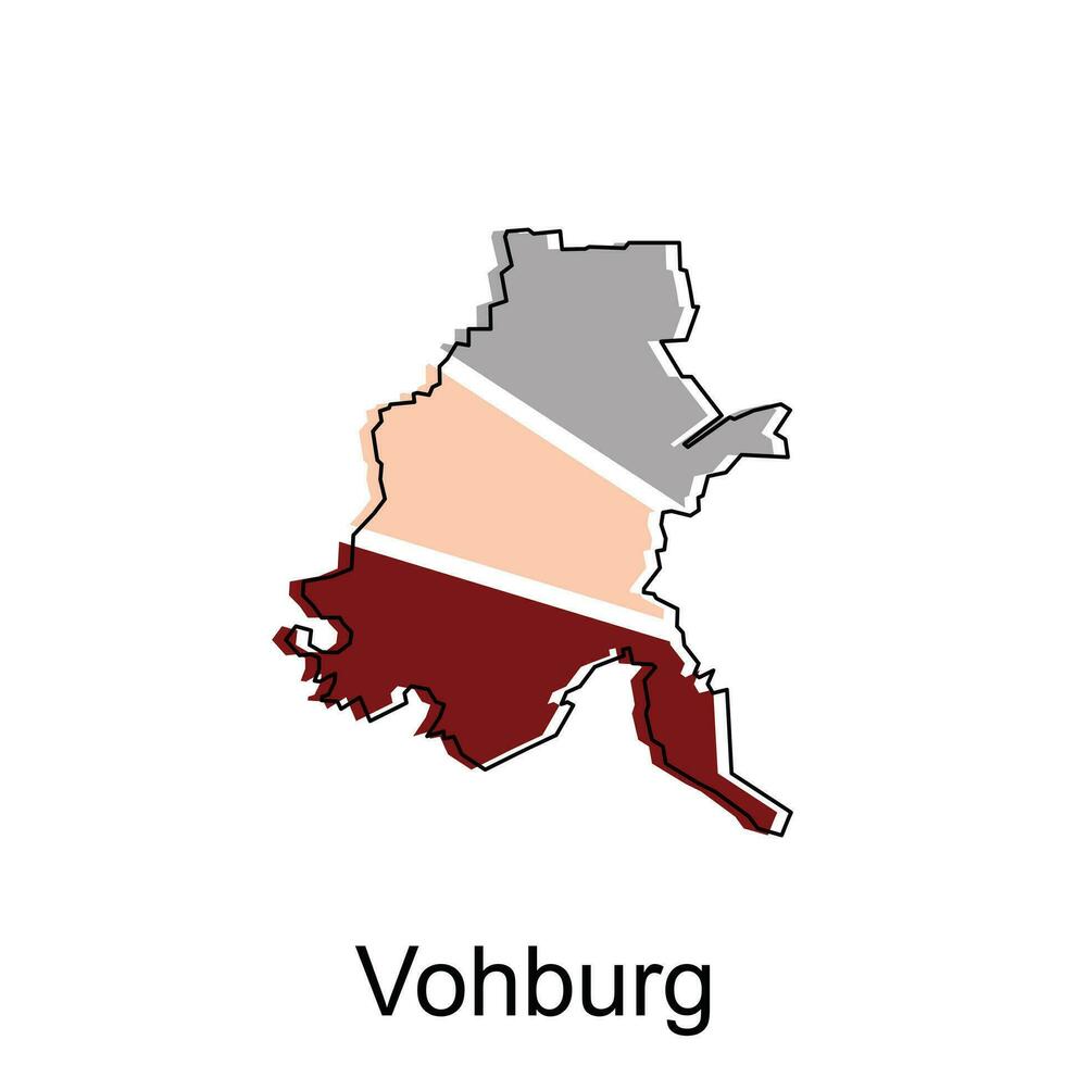 Karte von Vohburg modern Umriss, hoch detailliert Vektor Illustration Design Vorlage, geeignet zum Ihre Unternehmen