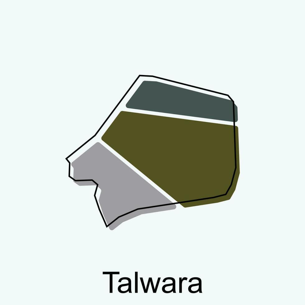 Karte von Talwara bunt geometrisch modern Umriss, hoch detailliert Vektor Illustration Vektor Design Vorlage, geeignet zum Ihre Unternehmen