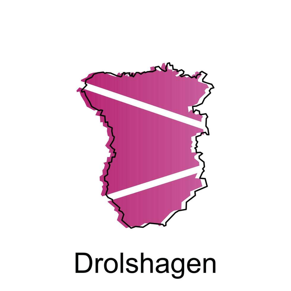 Drolshagen Karte. Vektor Karte von das Deutsche Land. Grenzen von zum Ihre Infografik. Vektor Illustration Design Vorlage