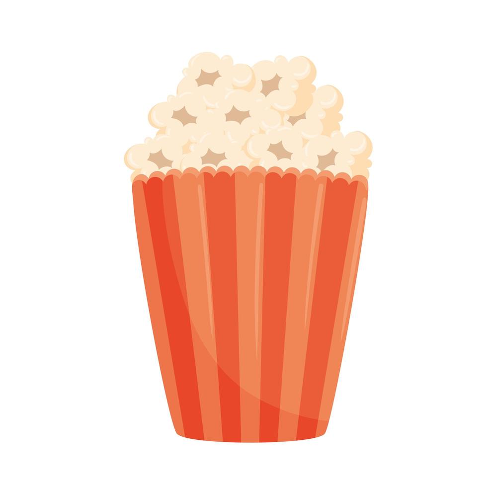 Popcorn Fast Food leckeres Symbol vektor