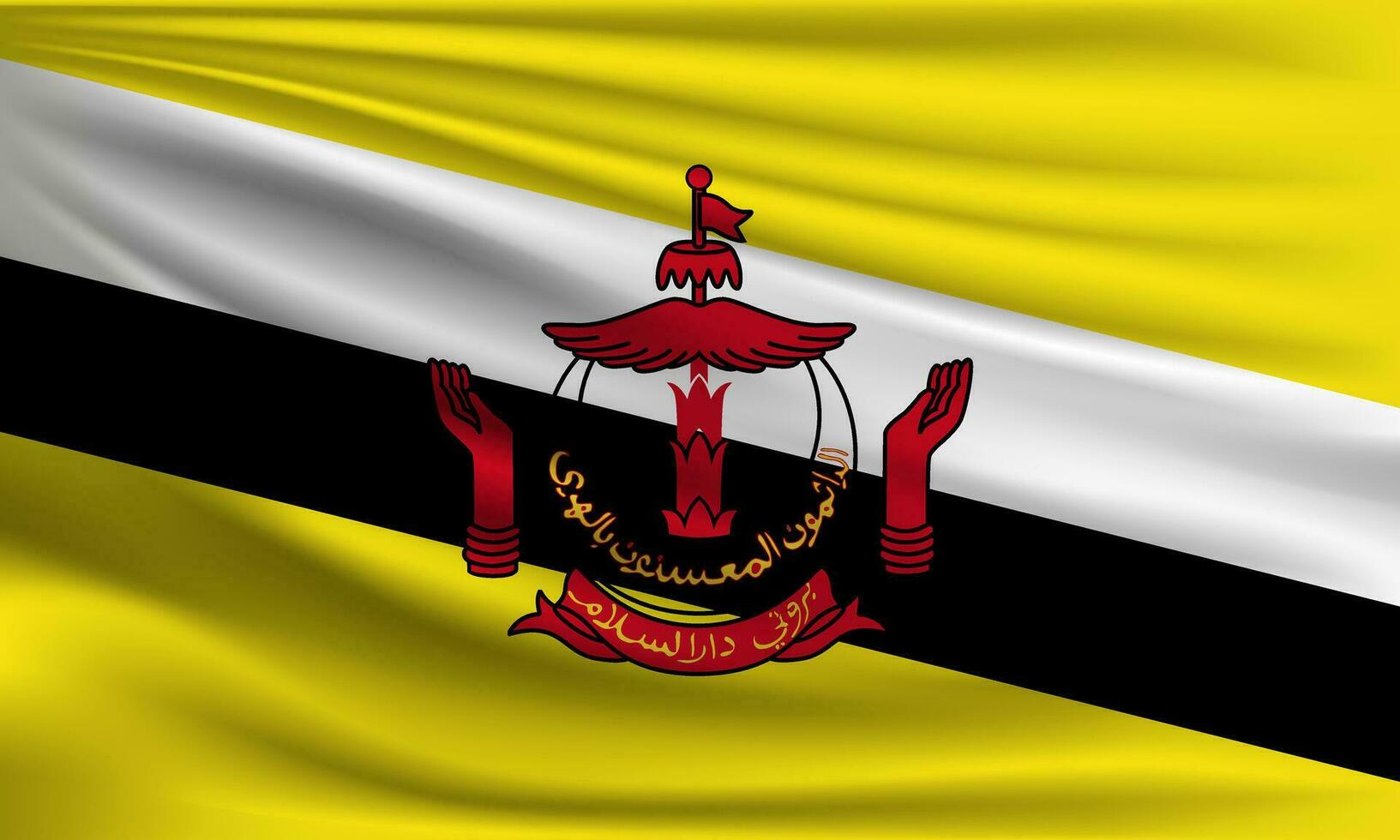 vektor flagga av brunei