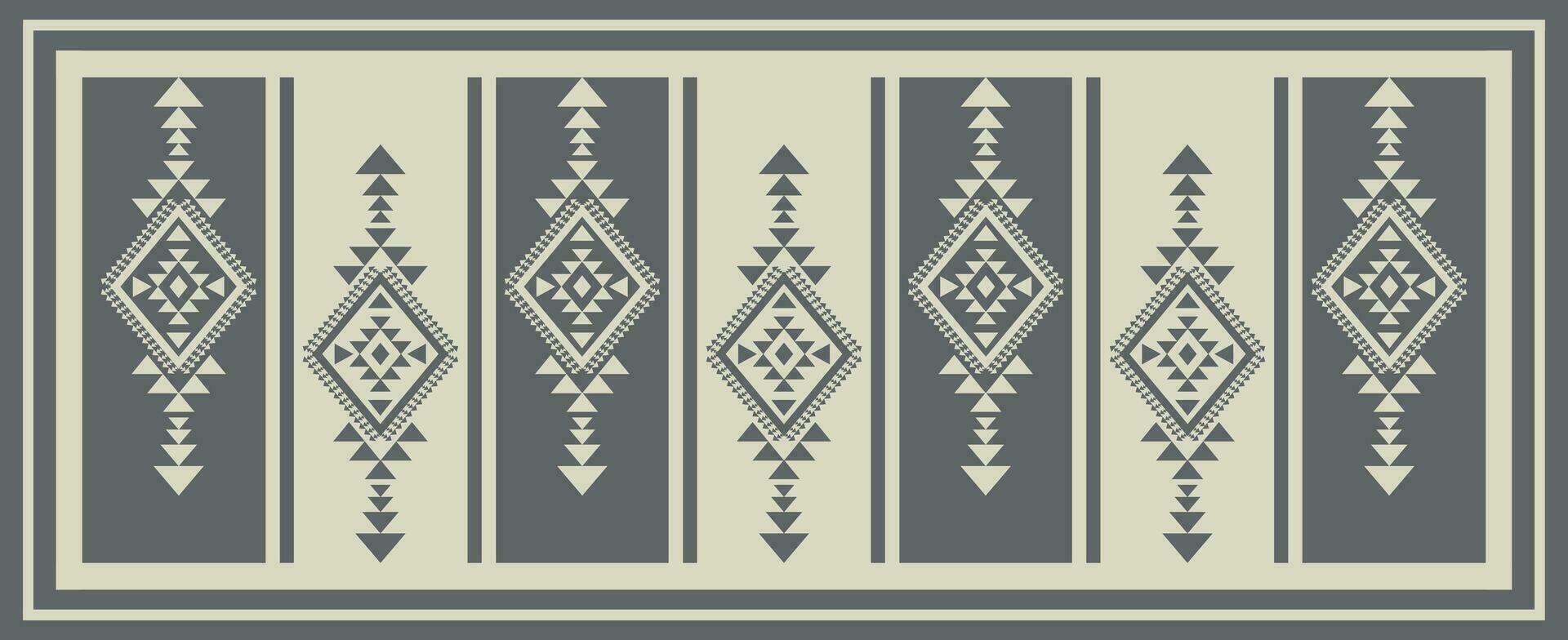 ethnisch Südwesten geometrisch Muster. aztekisch navajo geometrisch gestalten einfarbig Farbe Muster. Südwesten navajo geometrisch Muster verwenden zum Grenze, Teppich, Bereich Teppich, Tapisserie, Läufer dekorativ, usw. vektor