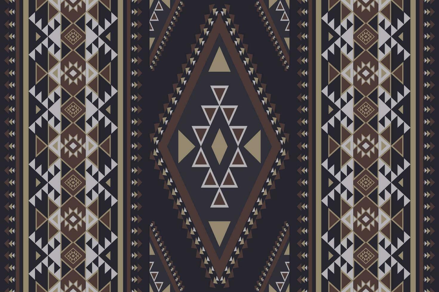 Südwesten navajo geometrisch Streifen Muster. ethnisch Südwesten geometrisch gestalten nahtlos Muster. ethnisch navajo geometrisch Muster verwenden zum Textil- Grenze, Teppich, Bereich Teppich, Läufer dekorativ, usw. vektor