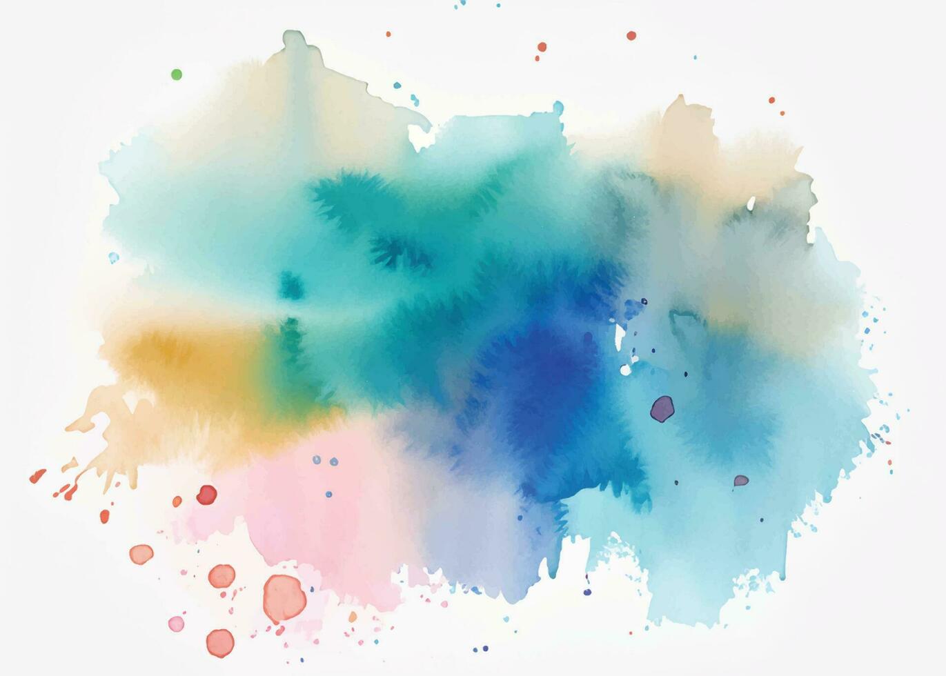 vektor hand målad vattenfärg abstrakt vattenfärg bakgrund