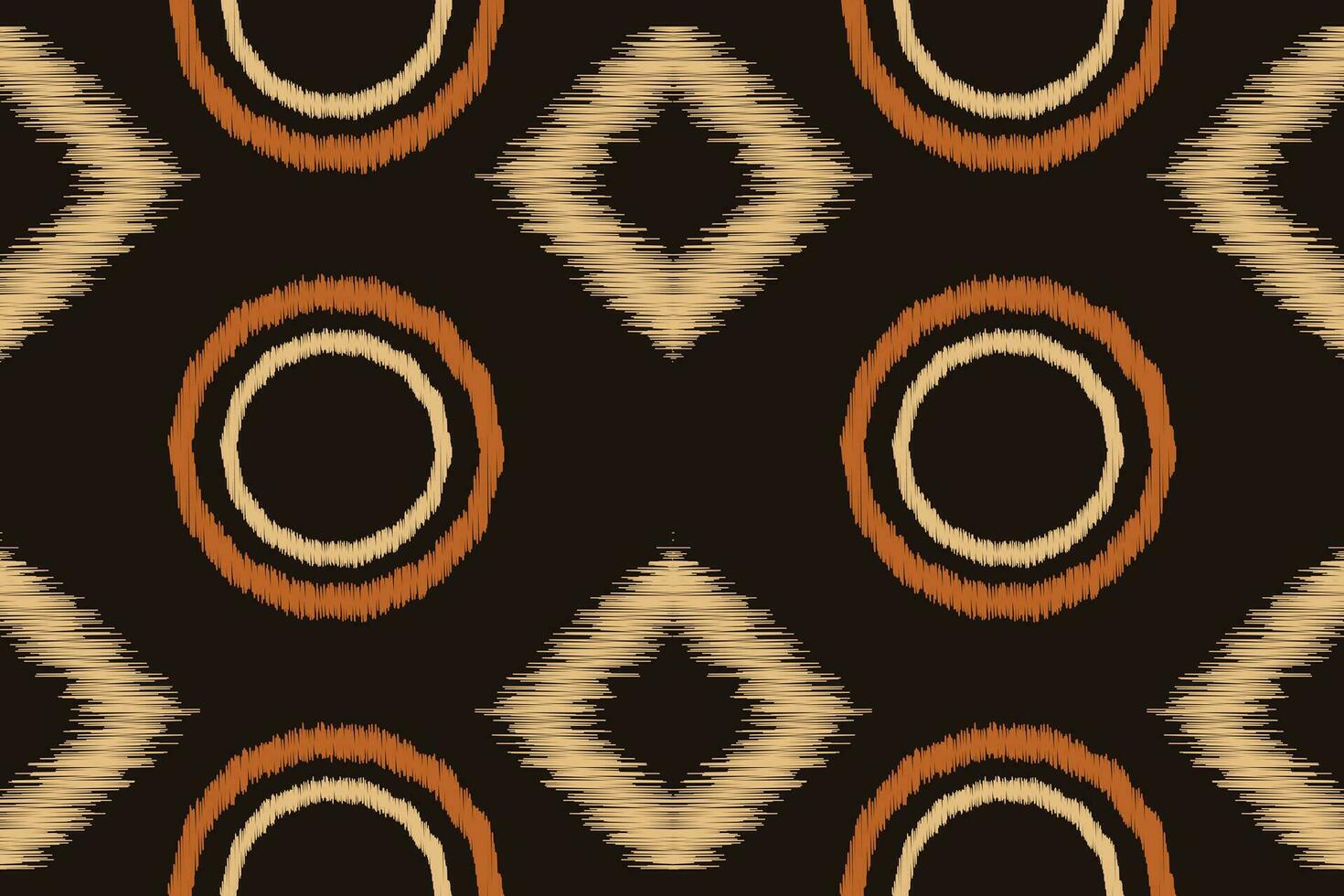 etnisk ikat tyg mönster geometrisk stil.afrikansk ikat broderi brun etnisk orientalisk mönster brun bakgrund. abstrakt, vektor, illustration.texture, tapeter, ram, dekoration, matta, motiv. vektor