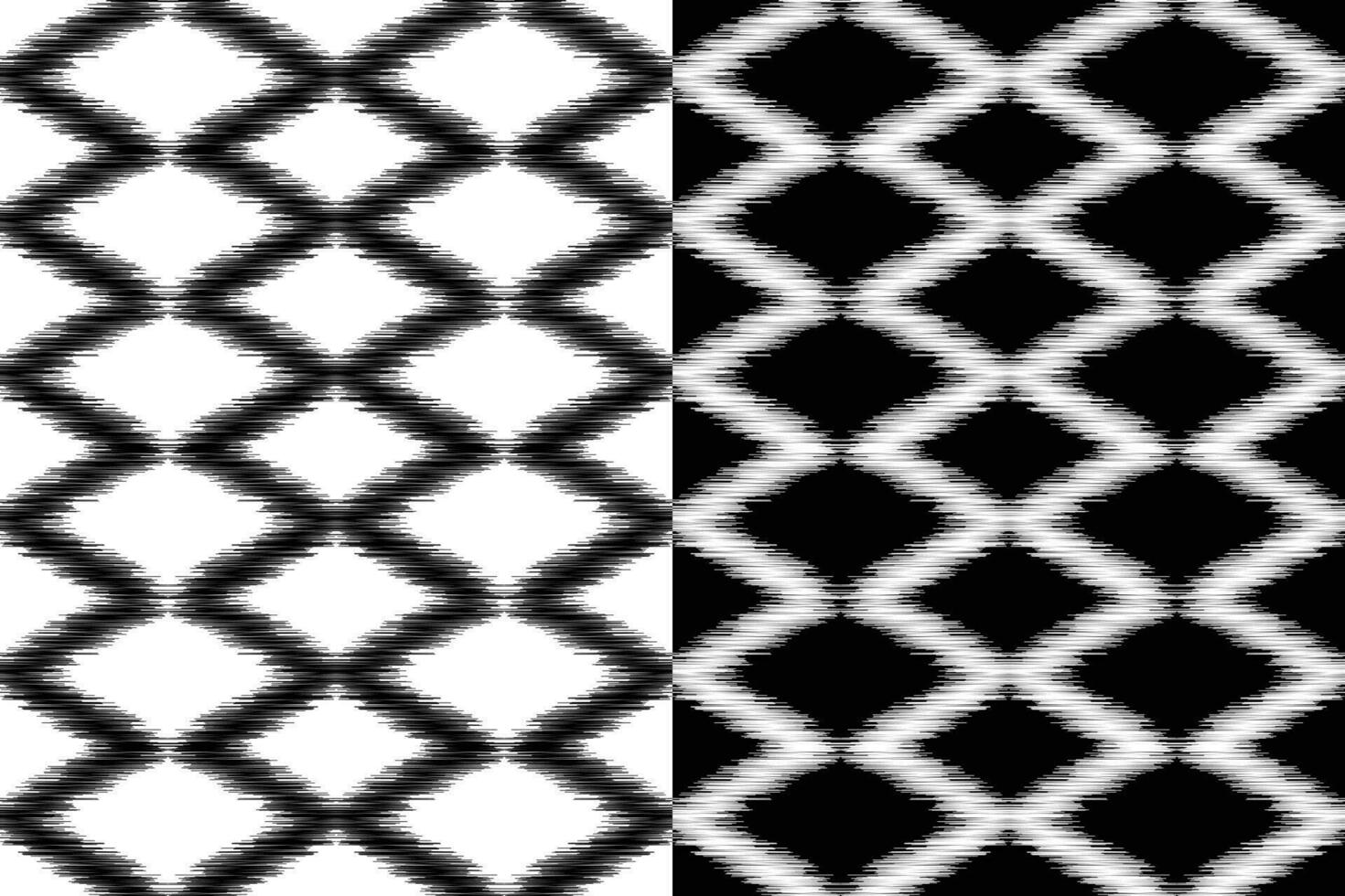 ethnisch Ikat Stoff Muster geometrisch Stil.afrikanisch Ikat Stickerei ethnisch orientalisch Muster schwarz Weiß Hintergrund. abstrakt, Vektor, Illustration. Textur, Kleidung, Rahmen, Dekoration, Teppich, Motiv. vektor