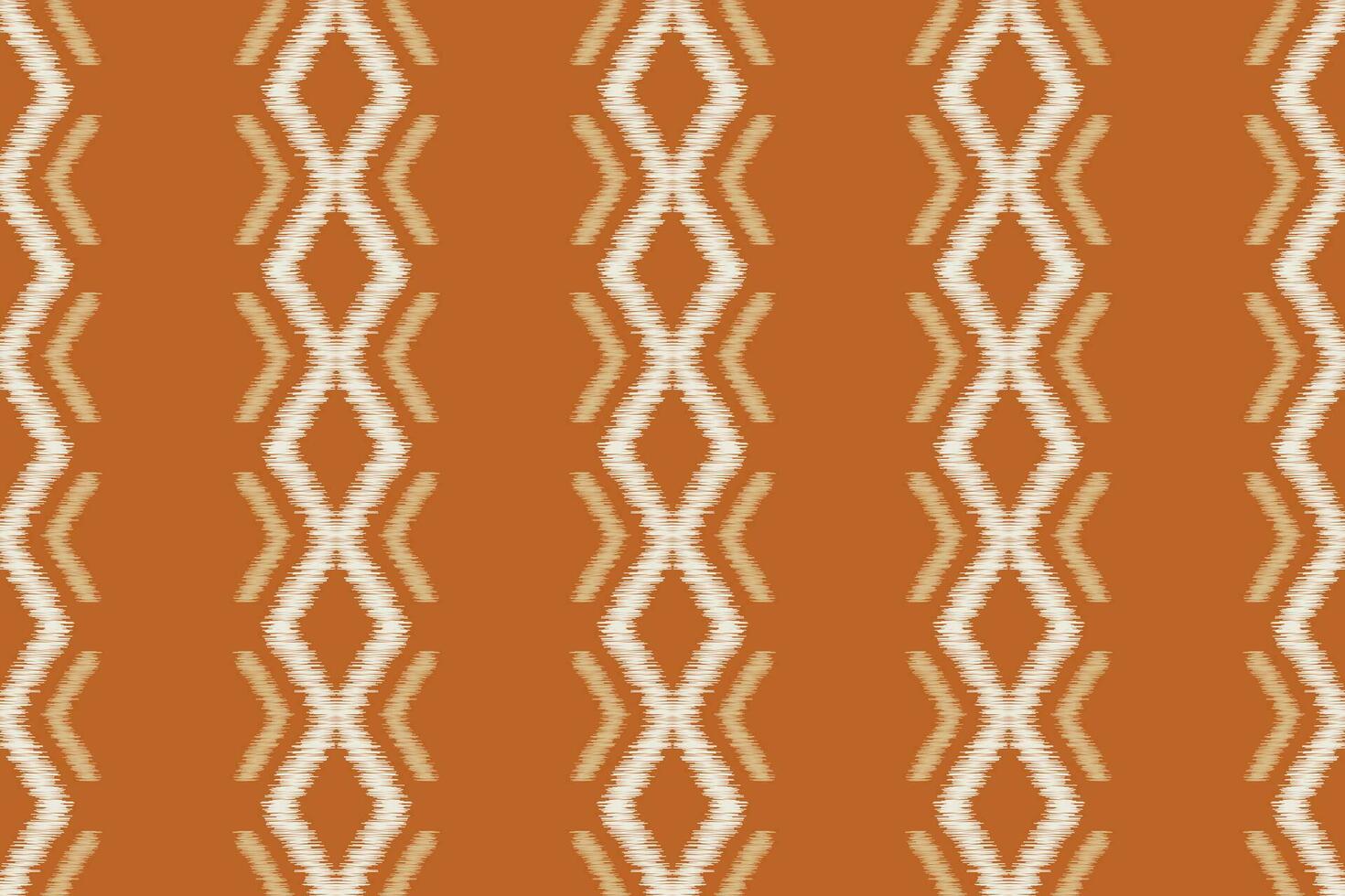 ethnisch Ikat Stoff Muster geometrisch Stil.afrikanisch Ikat Stickerei braun ethnisch orientalisch Muster braun Hintergrund. abstrakt, Vektor, Illustration. Textur, Tapete, Rahmen, Dekoration, Teppich, Motiv. vektor