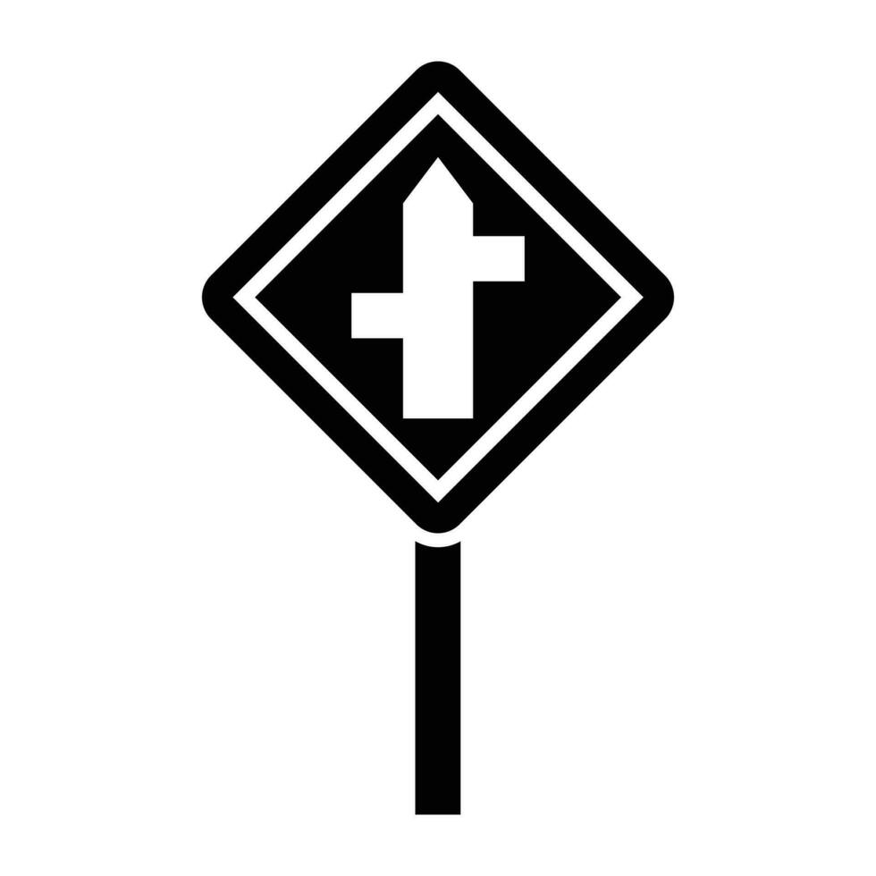 Straße Zeichen und Wegweiser eben Vektor Symbole einstellen