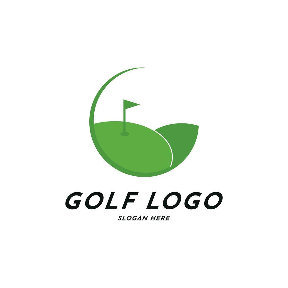 Golf Logo Design kreativ Idee vektor