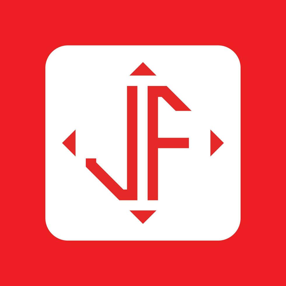 kreativ einfach Initiale Monogramm jf Logo Entwürfe. vektor