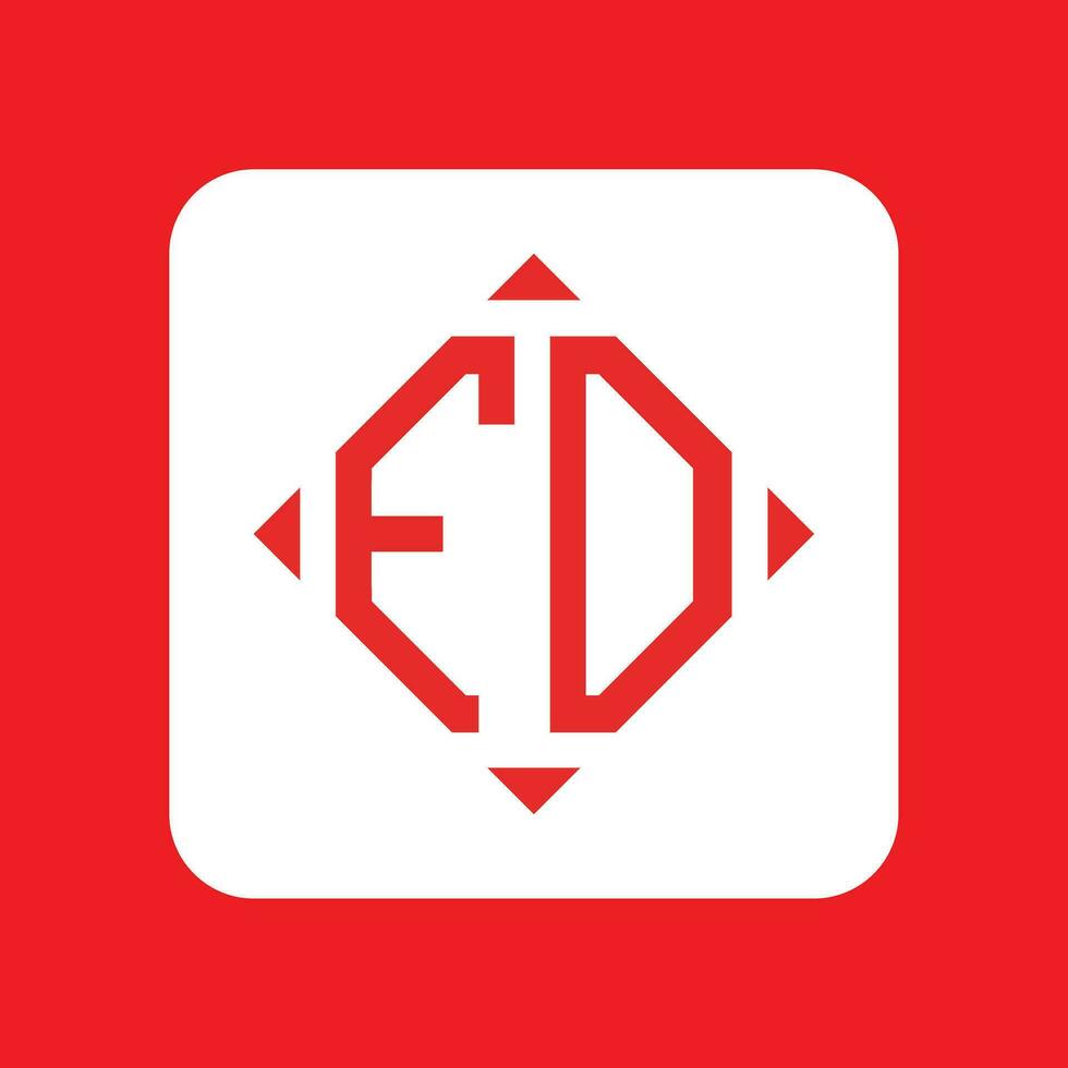 kreativ einfach Initiale Monogramm fd Logo Entwürfe. vektor