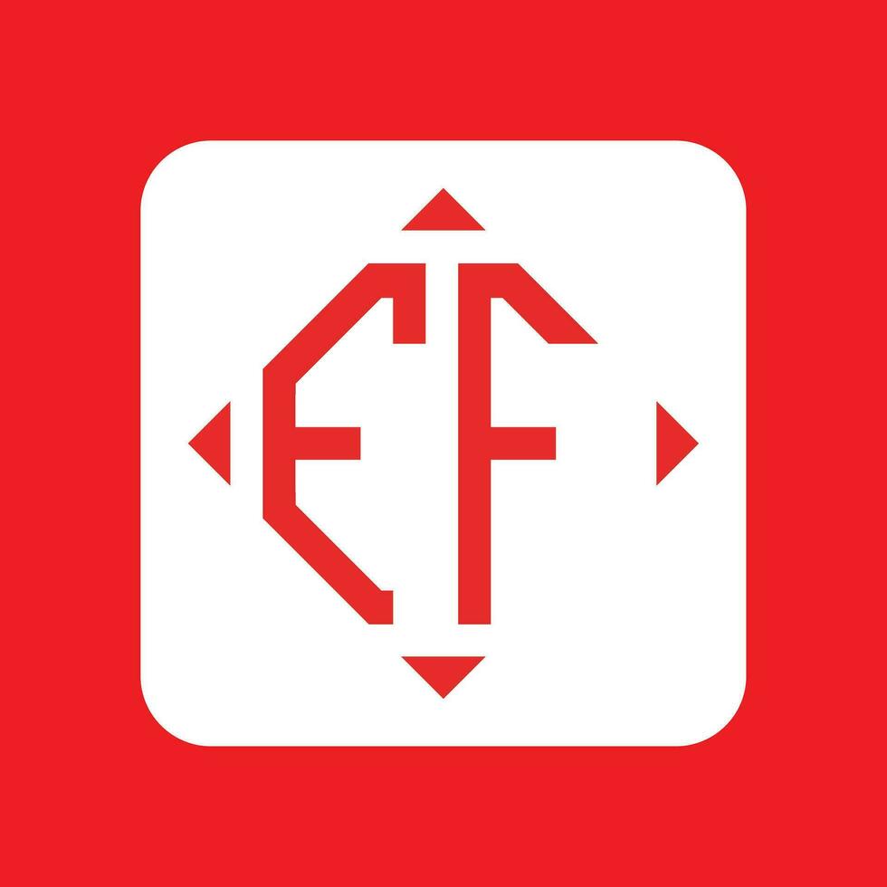 kreativ enkel första monogram ff logotyp mönster. vektor