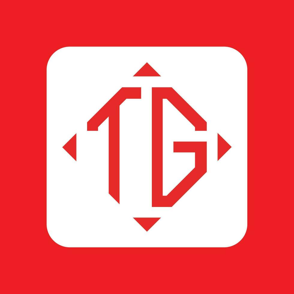 kreativ einfach Initiale Monogramm tg Logo Entwürfe. vektor