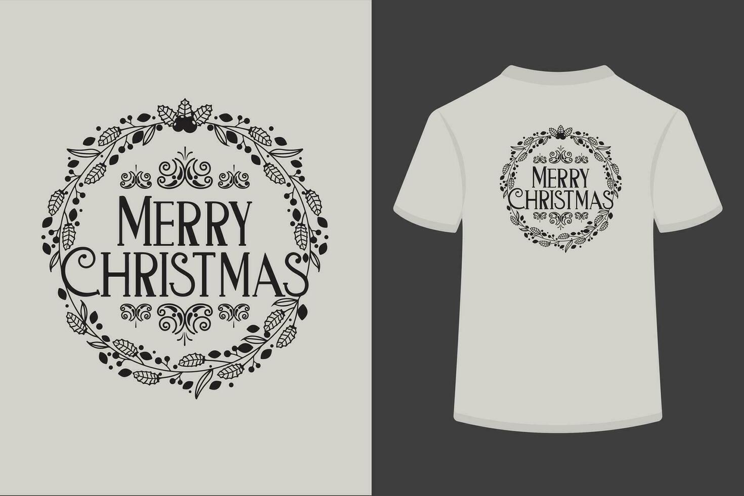 skön glad jul vektor t-shirt design.