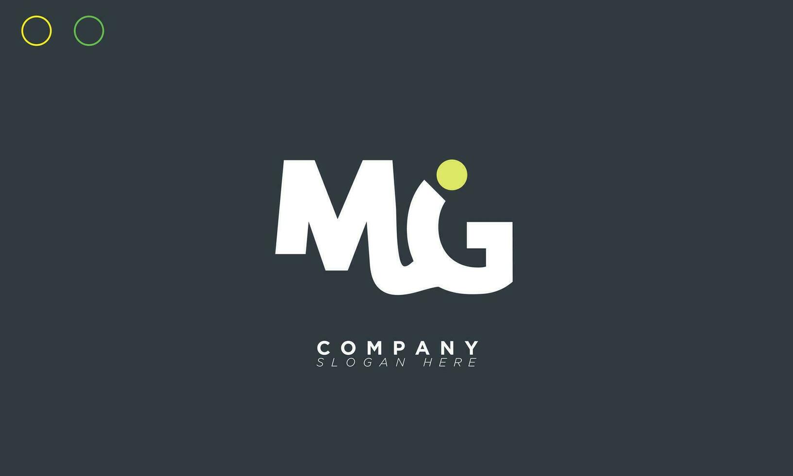 mg alfabetet bokstäver initialer monogram logotyp gm, m och g vektor