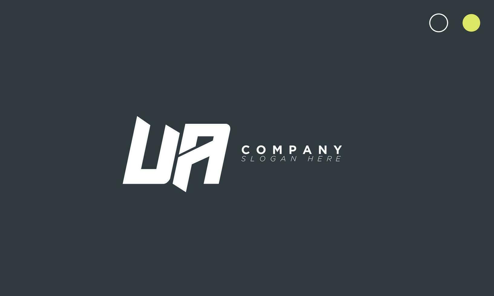 ua Alphabet Briefe Initialen Monogramm Logo Au, u und ein vektor