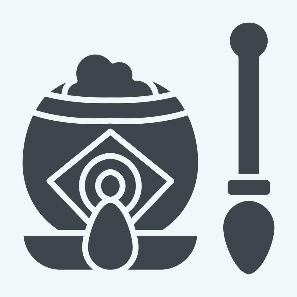 ikon para te. relaterad till argentina symbol. glyf stil. enkel design redigerbar. enkel illustration vektor
