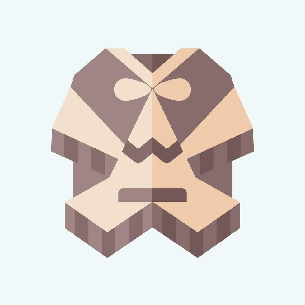 ikon poncho. relaterad till argentina symbol. platt stil. enkel design redigerbar. enkel illustration vektor