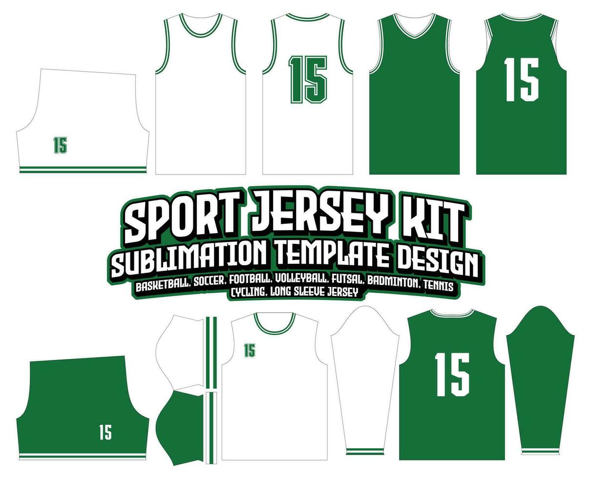 Boston Kelten Grün Basketball Jersey Design Sportbekleidung Vorlage vektor