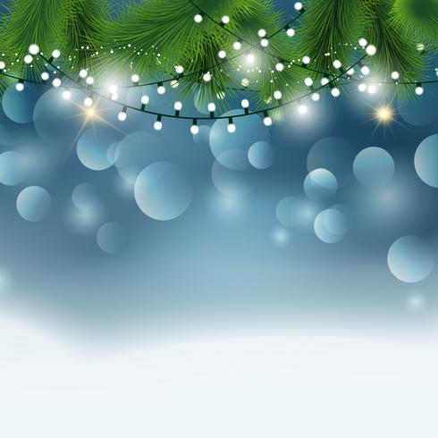 Weihnachtsbeleuchtung Hintergrund vektor