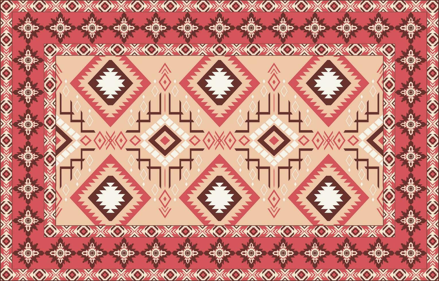 färgrik dekorativ vektor design för matta, tapis, yoga matta. geometrisk etnisk ClipArt. arab dekorativ matta med dekorativ element.persian matta,