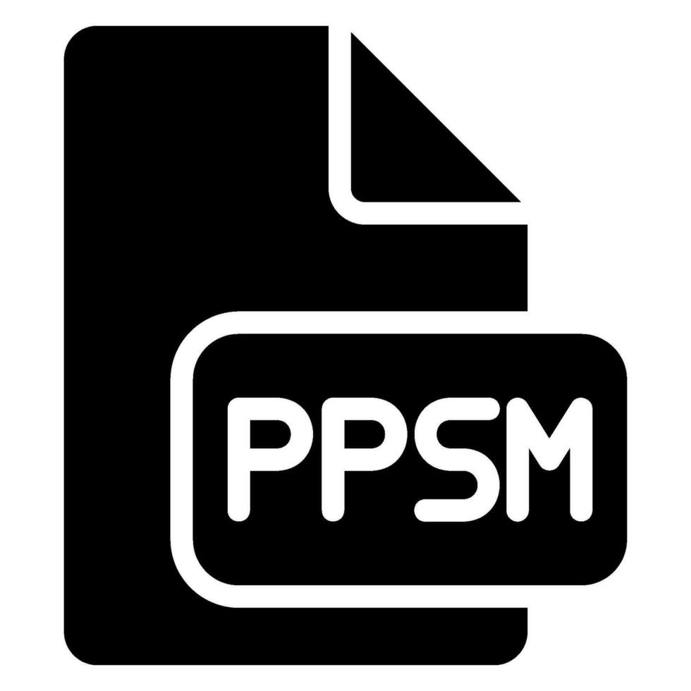 ppm Glyphe Symbol vektor