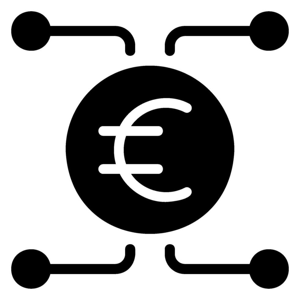 Euro-Glyphen-Symbol vektor