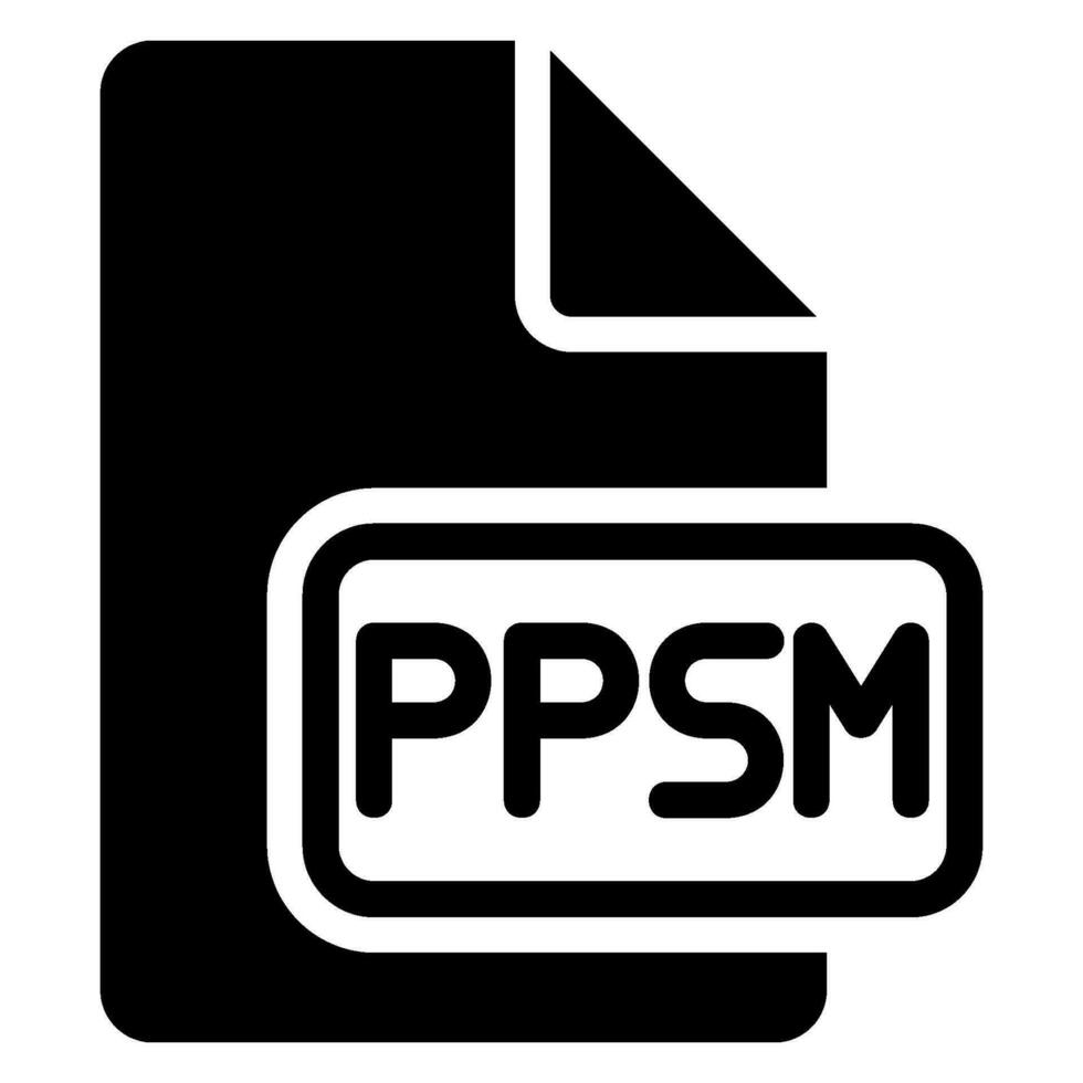 ppm Glyphe Symbol vektor