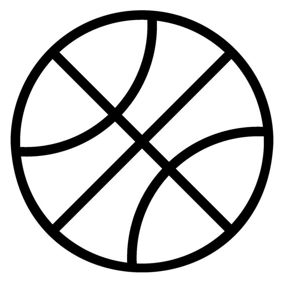 Basketball-Liniensymbol vektor