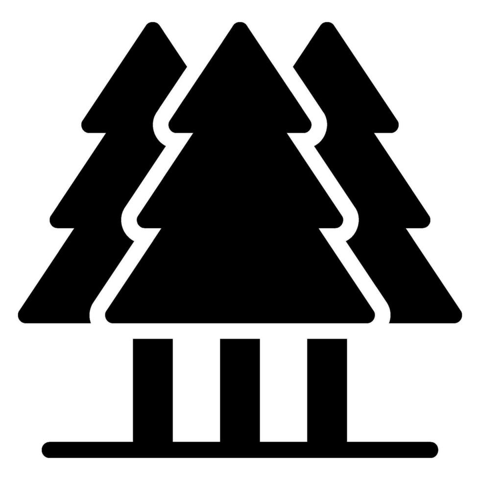 Wald-Glyphe-Symbol vektor