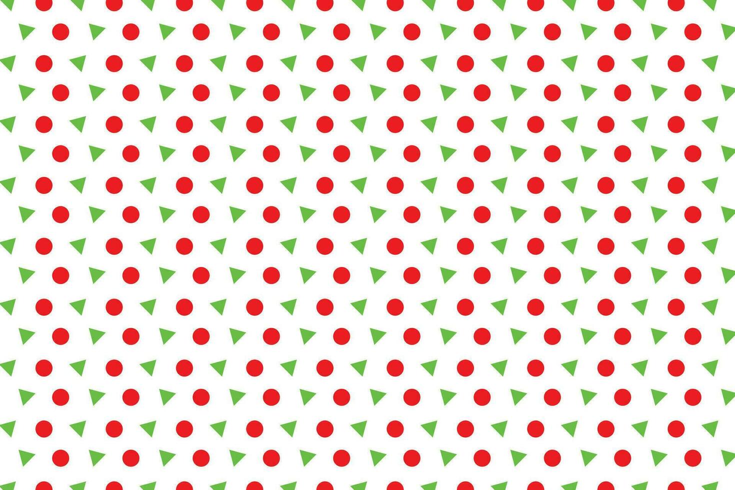 Muster von rot Kreis und Grün Dreieck auf Weiß Hintergrund, geometrisch Hintergrund vektor