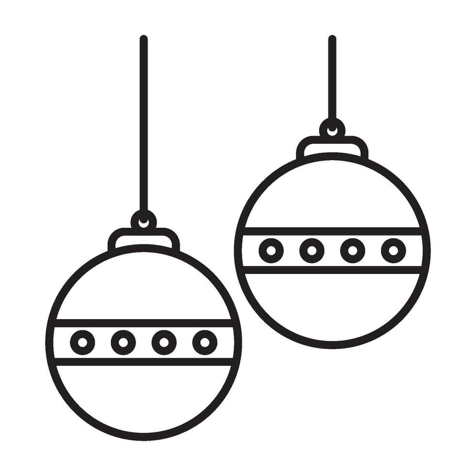 Weihnachtskugel-Symbol vektor