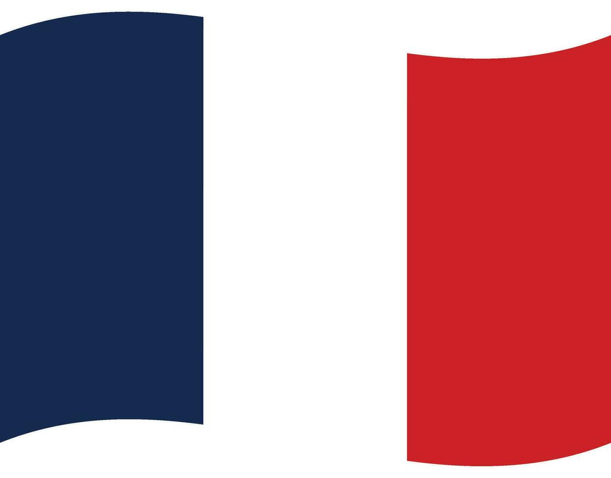 Französisch Flagge. Flagge von Frankreich. Flagge von Frankreich Welle vektor