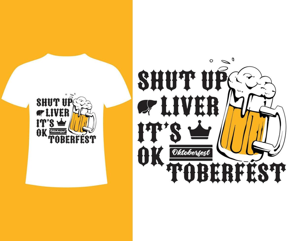 Oktoberfest T-Shirt Design Vektor Elemente, Oktoberfest Illustration