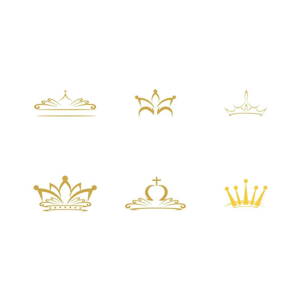 årgång krona logotyp kunglig kung drottning abstrak logotyp desain Vektor mall. simbol geometris logotyp ikon koncept.