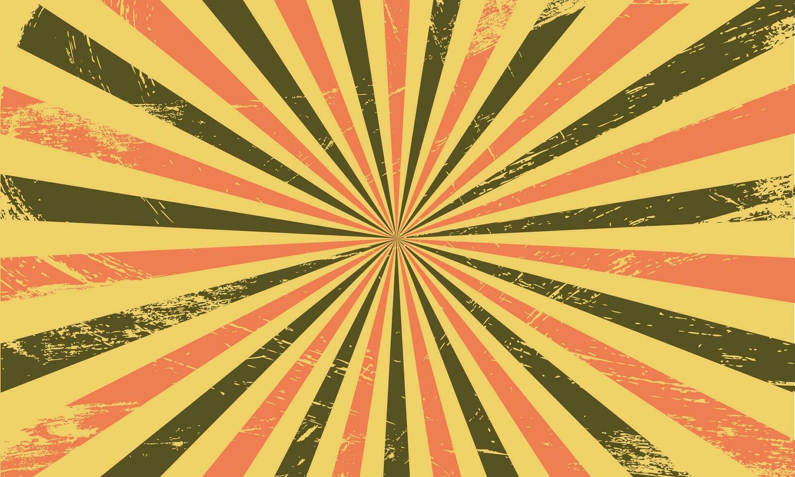 retro sunburst bakgrund med årgång stil textur effekt. retro, affisch, vektor, solsken, bakgrund, mönster, abstrakt, företag, textur, design, papper, årgång. vektor