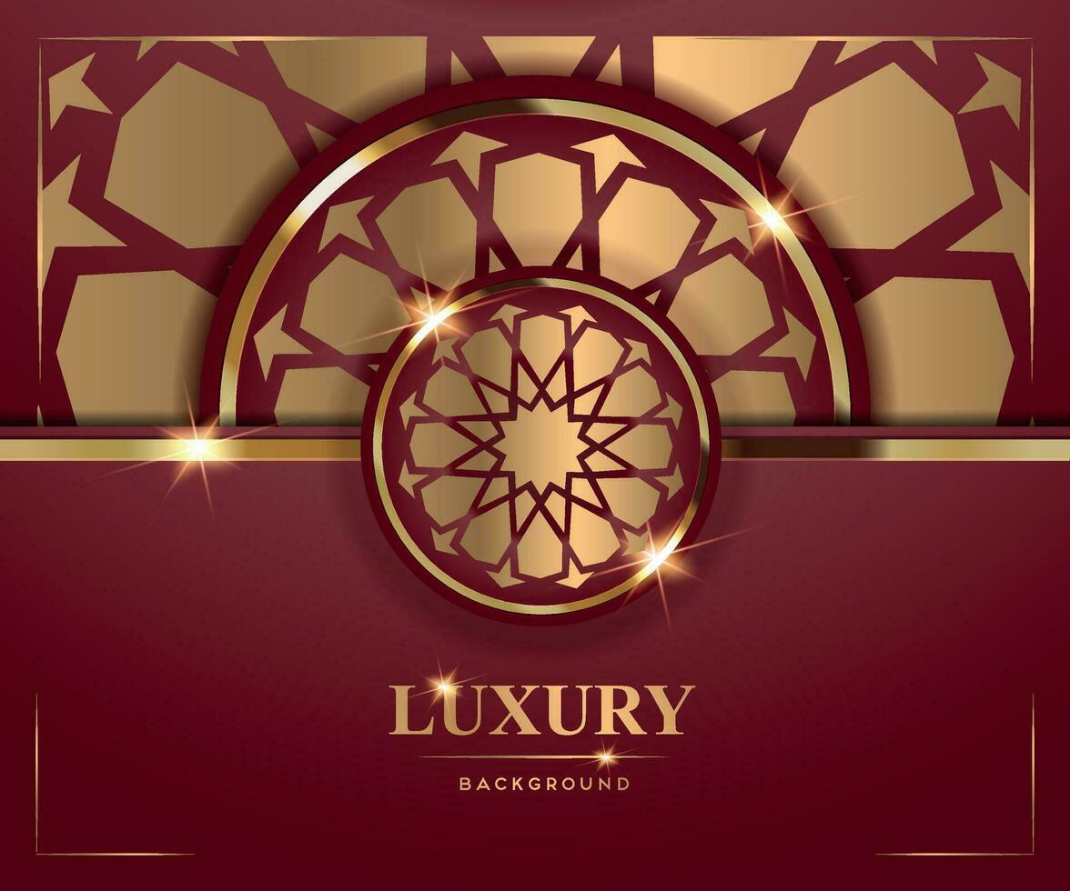 Luxus golden dekorativ Hintergrund, Hochzeit Einladung Karte, Design Vorlage vektor