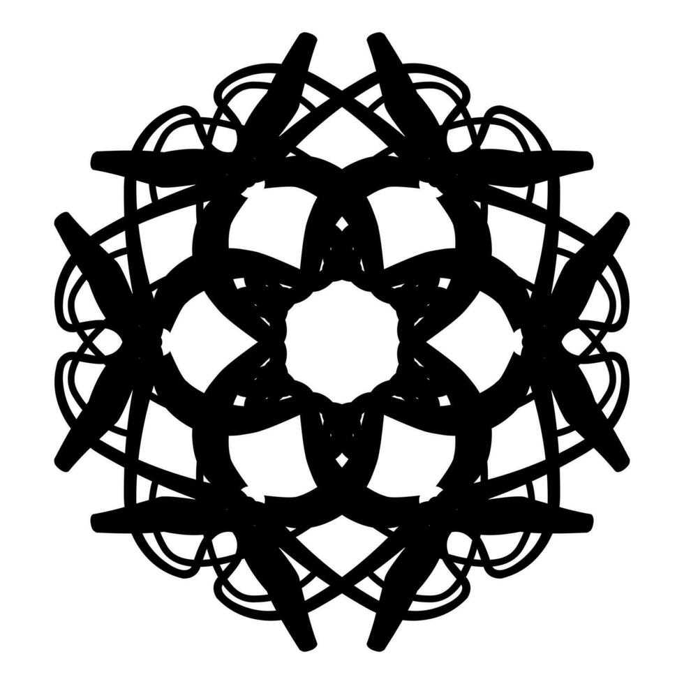 svart dekorativ blomma logotyp design, lämplig för användare som din företag ikon i de fält av skönhet eller dekoration vektor