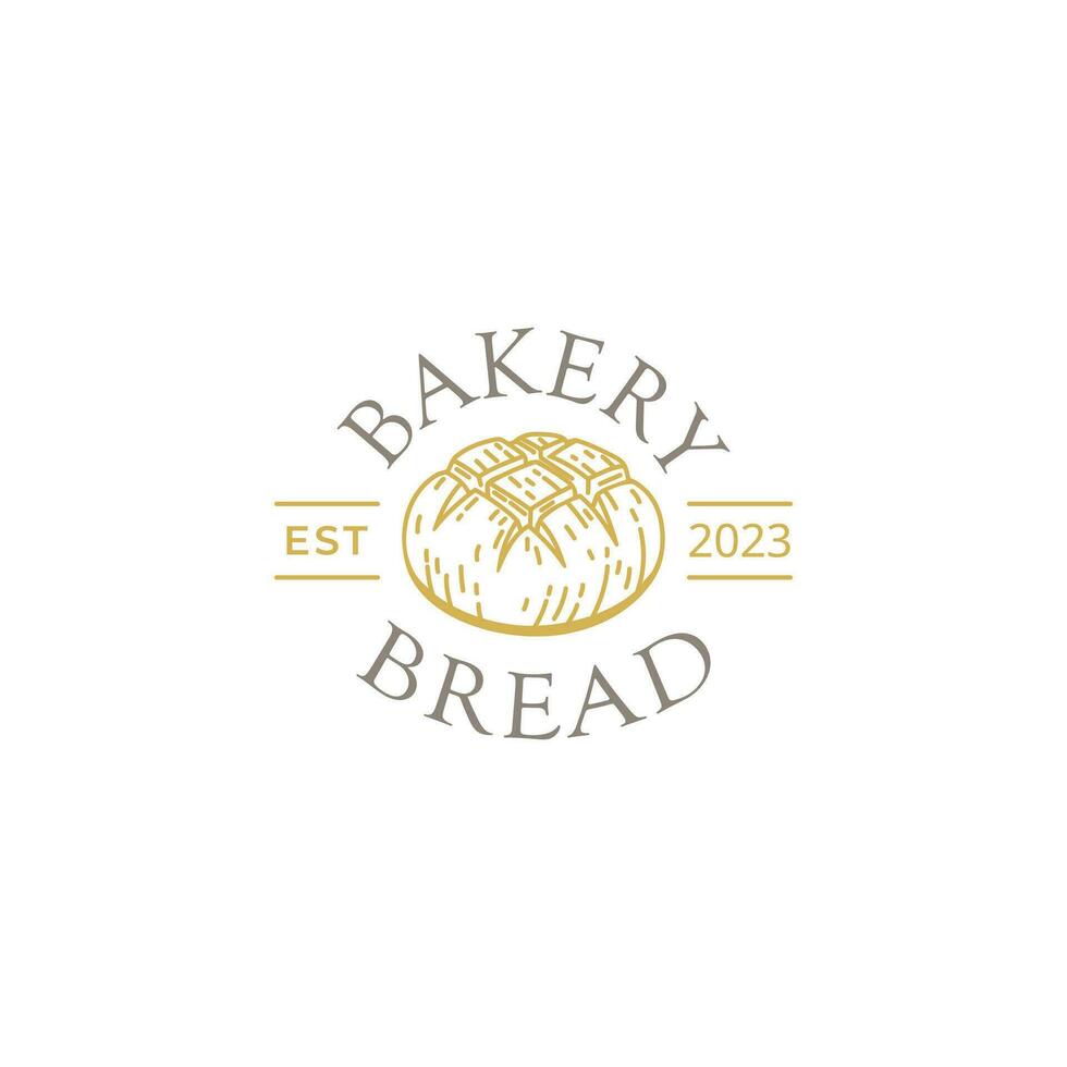 bröd bageri logotyp design vektor mall