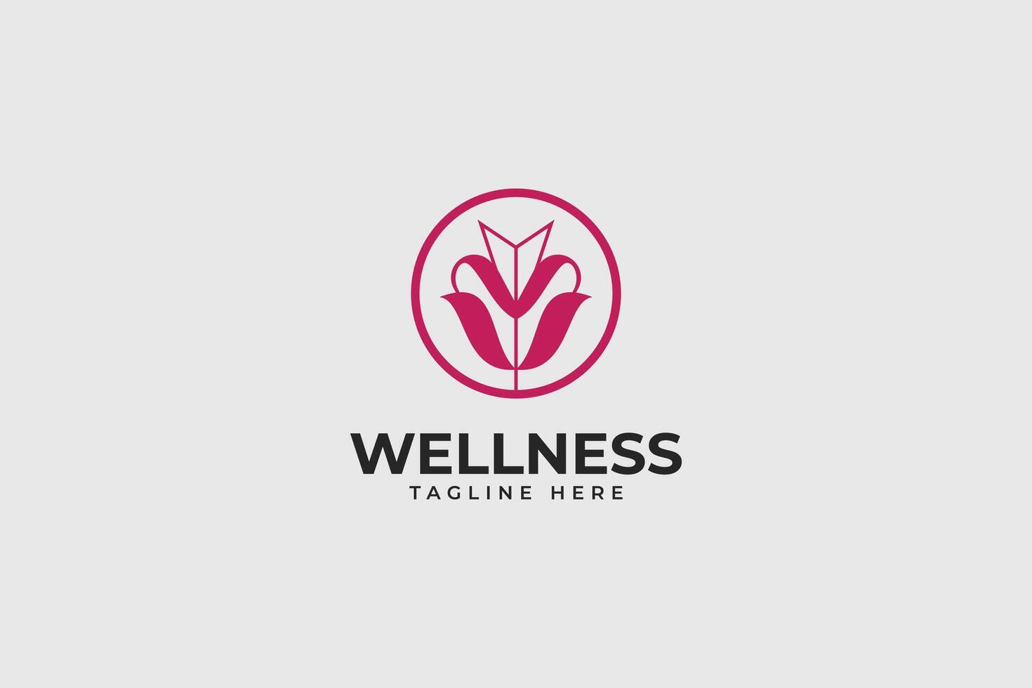 wellness blommor logotyp och ikon vektor