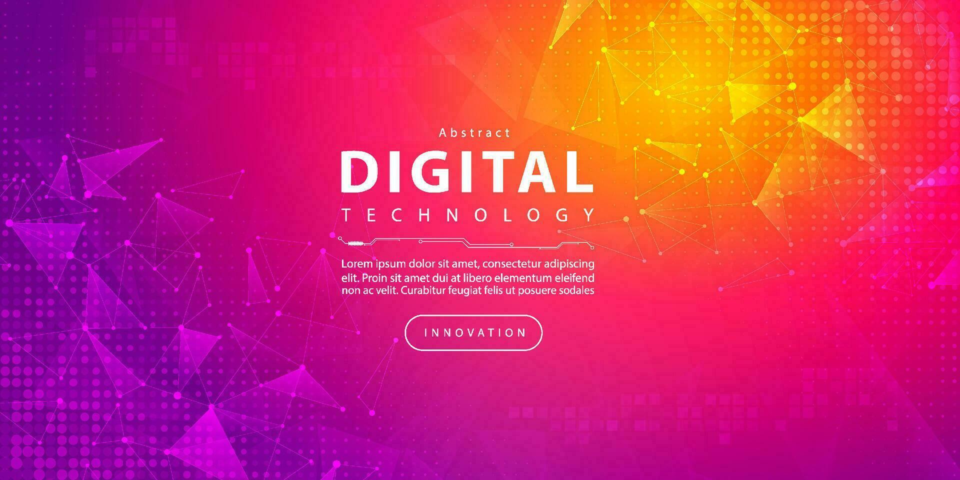 abstrakt digital teknologi trogen krets lila rosa bakgrund, cyber vetenskap teknik, innovation kommunikation framtida, ai stor data, internet nätverk förbindelse, moln hi-tech illustration vektor