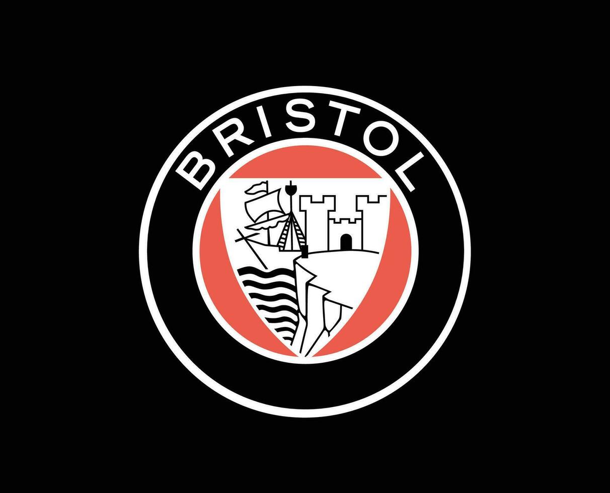 Bristol Stadt fc Verein Logo Symbol Premier Liga Fußball abstrakt Design Vektor Illustration mit schwarz Hintergrund