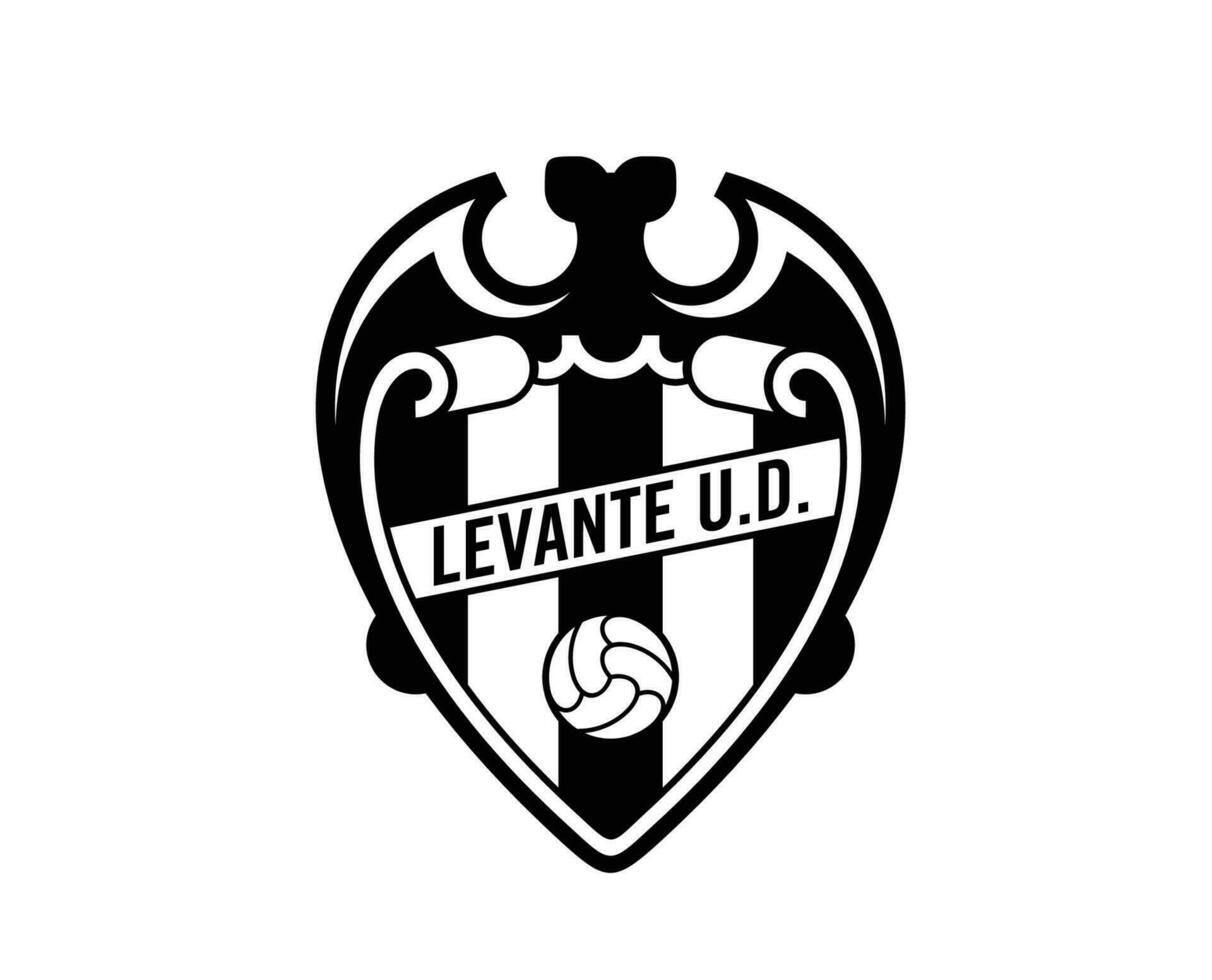 levante Verein Symbol Logo schwarz la liga Spanien Fußball abstrakt Design Vektor Illustration