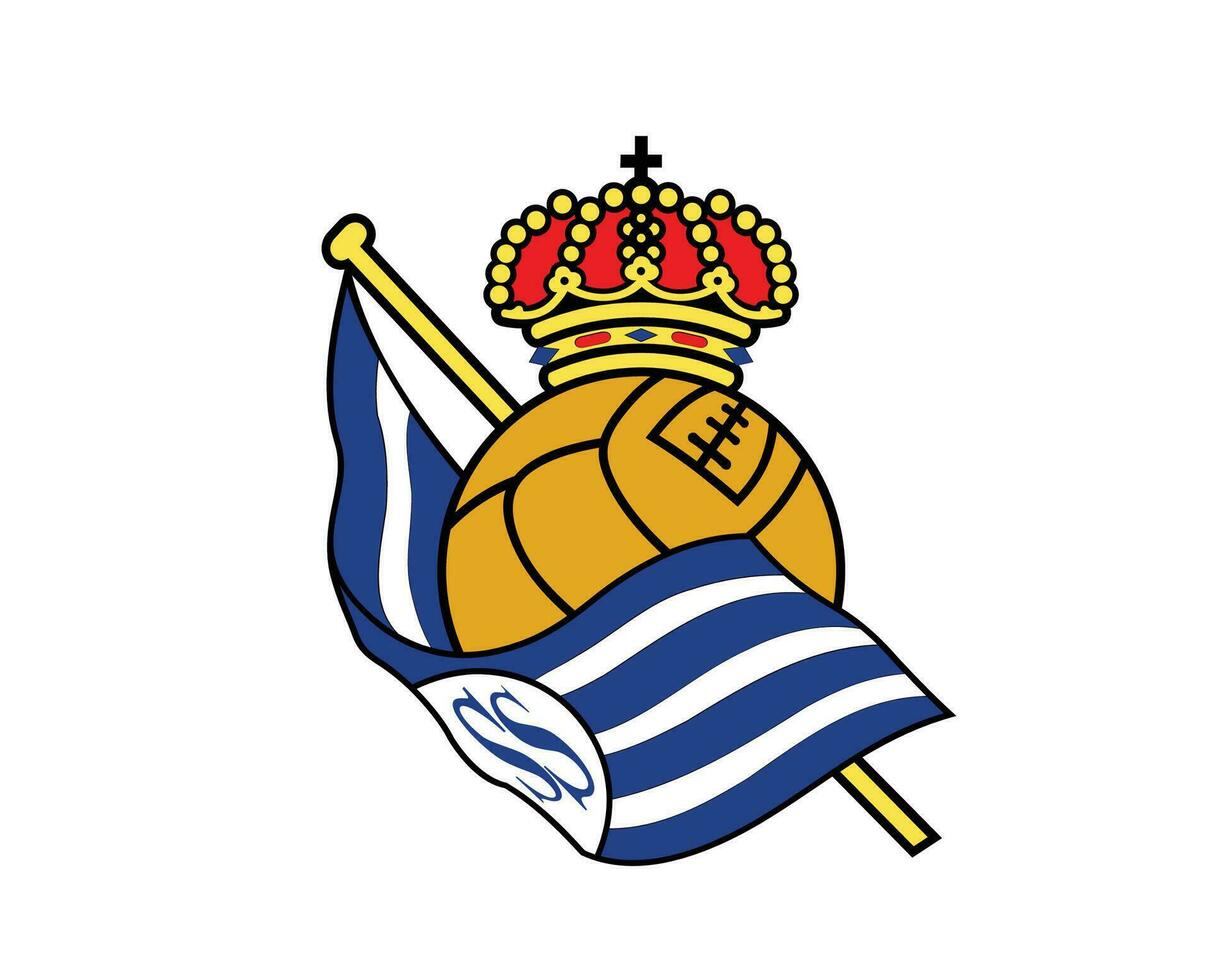 echt sociedad Verein Logo Symbol la liga Spanien Fußball abstrakt Design Vektor Illustration
