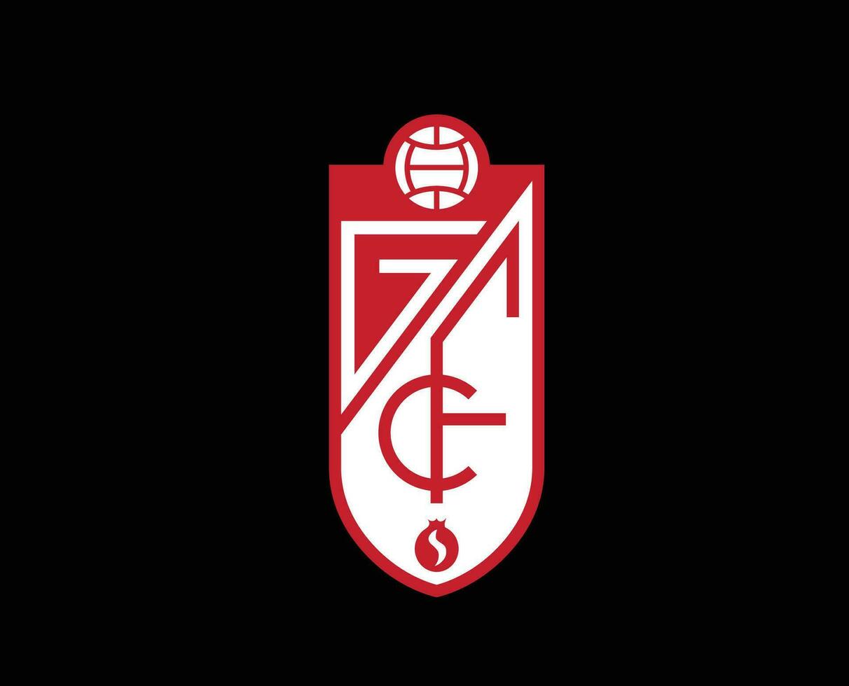Granada Verein Symbol Logo la liga Spanien Fußball abstrakt Design Vektor Illustration mit schwarz Hintergrund
