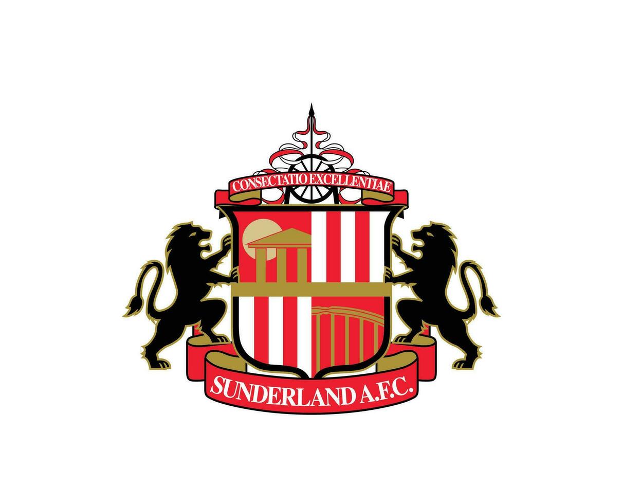 sunderland klubb logotyp symbol premiärminister liga fotboll abstrakt design vektor illustration
